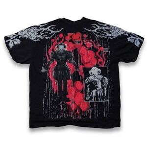 Civil Regime IT Pennywise Yellow Eyes Oversized T-Shirt Large Black Presale